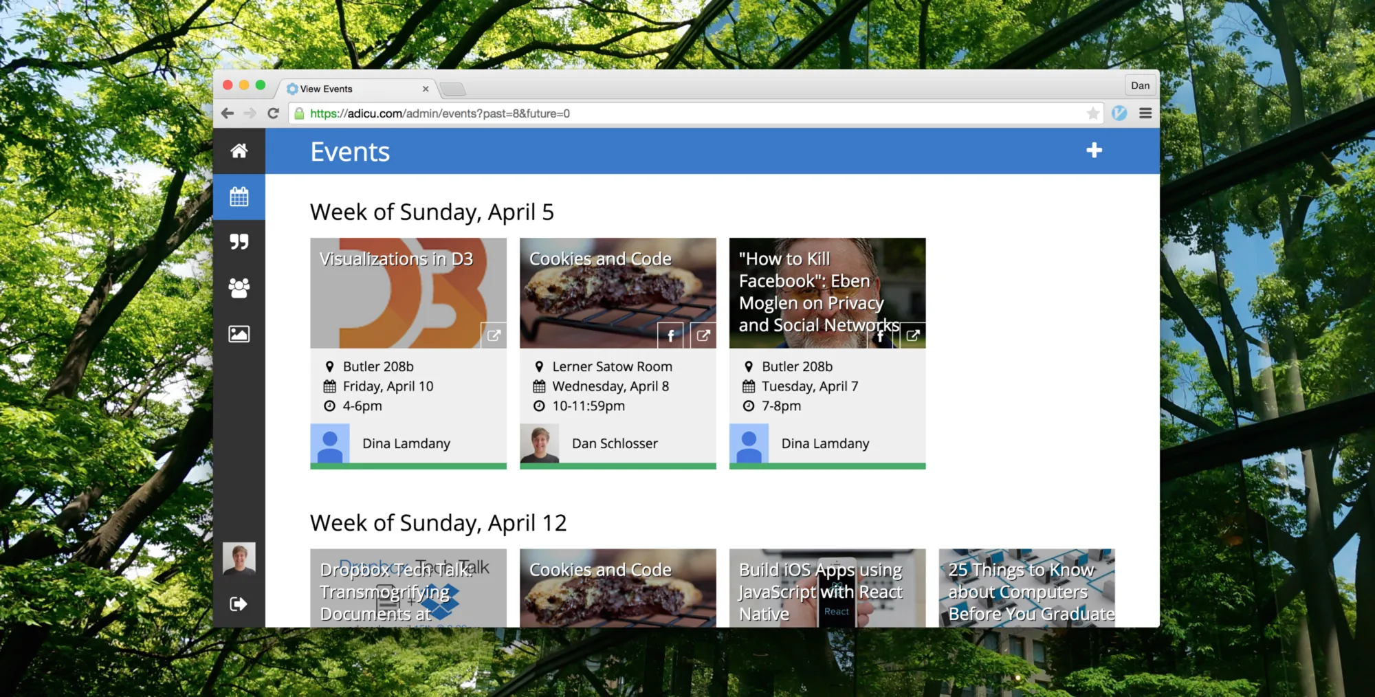 Eventum: An Event-Driven CMS